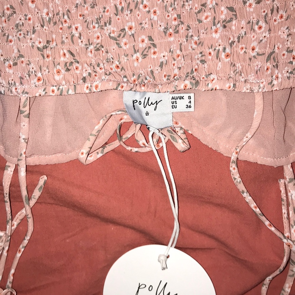NWT Pink Floral Dress - Picture 9 of 9